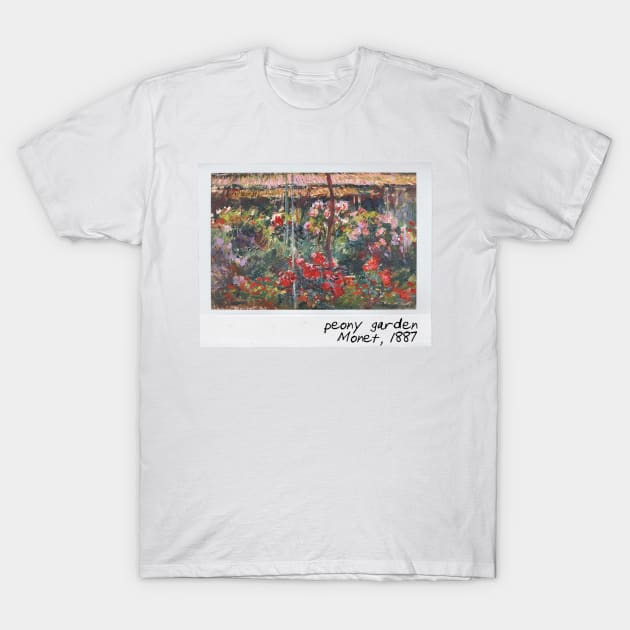 monet - peony garden T-Shirt by pripple